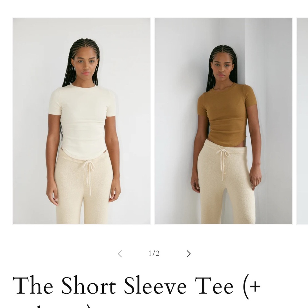 Boheme Tan Ribbed Top